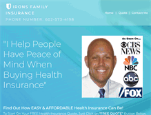 Tablet Screenshot of ironsfamilyinsurance.com